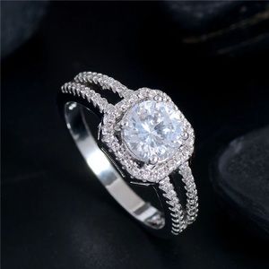 Double banded Diamond Ring size 6